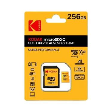 Imagem de Cartão Micro SD Kodak 64GB 32GB 256GB 128GB Classe 10 U3 100MB/s Cartã