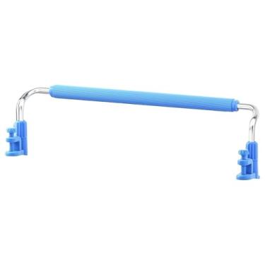 Imagem de Ysyqkn Alisador de costas para postura sentada, comprimento portátil, altura ajustável com braçadeira para mesa escolar, ombro, escrita, Azul