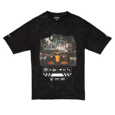 Imagem de Camiseta New Era McLaren Washed Graphic Preta-Masculino