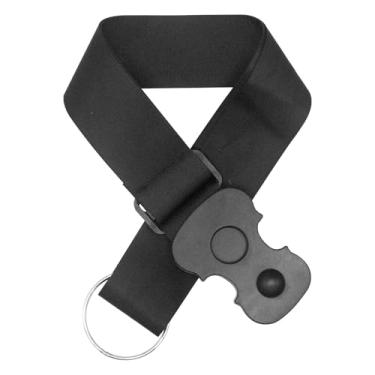 Imagem de Cheerock Âncora de pino de violoncelo, suporte antiderrapante com almofada de espuma espessa e alça ajustável, proteção antiarranhões para prática/desempenho (preto)
