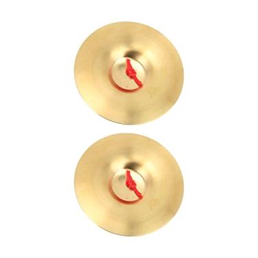 Imagem de XUXHOU Prato Crash de Latão, Material de Ensino Com Som Brilhante para Crianças e Adultos para Treinamento Musical