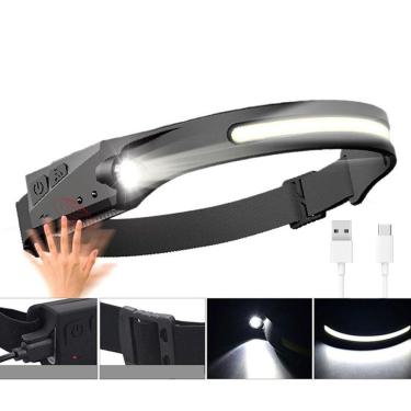 Imagem de Lanterna De Cabeça Sensor Movimento Presença Ajustavel Led