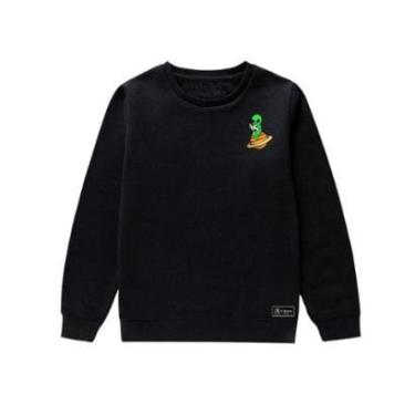 Imagem de Blusão Moletom Infantil Saturno Et Personalizado sem Capuz gola Redonda-Unissex