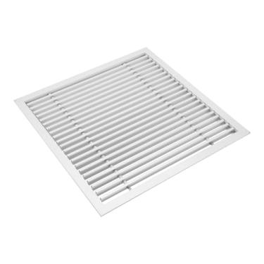 Imagem de PATIKIL Grade de ventilação de ar de barra linear de 40,6 x 40,6 cm, 1 peça de alumínio removível para cobertura de ventilação, difusor de ar para teto, fornecimento e retorno de ar HVAC de parede