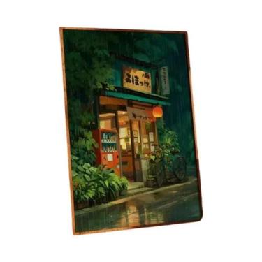 Imagem de Pôster De Lona De Anime Ghibli Com Cena De Rua Para Decoração De Sala 