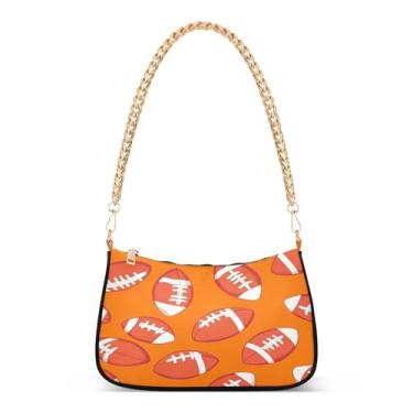 Imagem de CEBUGI Bolsas transversais femininas bolsa de ombro bolsas de futebol bolsa clutch elegante com alça de corrente