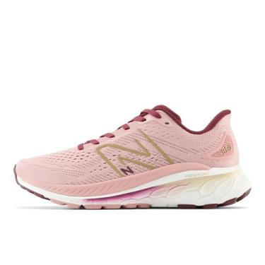 Imagem de New Balance Fresh Foam X 880 V13 Tênis de corrida feminino, Lua Rosa/Nb Borgonha, 34