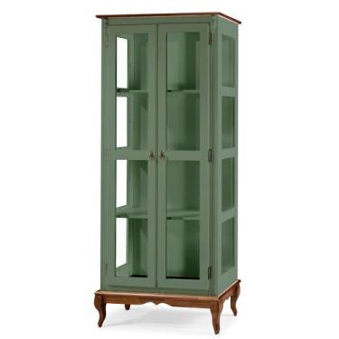 Imagem de Cristaleira de Vidro e Madeira com 2 Portas Hannover - M560301 - Linz,