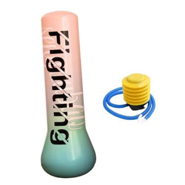 Imagem de Generic Saco de pancada infantil para exercícios, equipamento de boxe estável com coluna, brinquedo ideal para praticar karatê e kickboxing em ambientes, Rosa, 1.5 Milhão