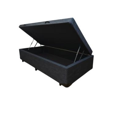 Imagem de Cama Box Baú Solteiro Blindado Diversas Cores (88x188x42) - Linhão (Linhão - Turim Petróleo)