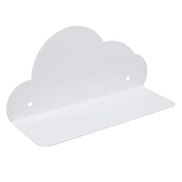 Imagem de Brrnoo Prateleira Flutuante, Prateleira de Parede Minimalista de Ferro Branco para Exibição, Com Design Aberto Resistente, para Decoração de Casa de Quarto de Sala de Estar