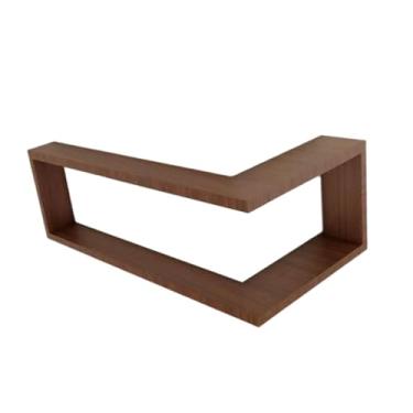 Imagem de predolo Prateleira de canto para parede, expositor de parede, suporte de armazenamento de madeira para banheiro, quarto infantil e casa, 1 Unidade