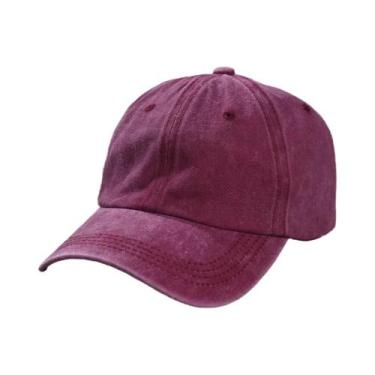 Imagem de Boné De Beisebol Vintage Unissex Em Algodão Lavado, Snapback, Hip Hop,