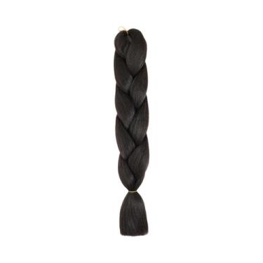 Imagem de Extensões De Cabelo Sintético Multicolorido Roxo De 24 Polegadas Para 