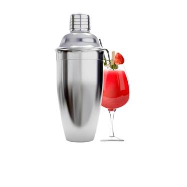 Imagem de Coqueteleira de bar, agitador de martini de 740 ml, misturador de bebidas com coador embutido para bartending – coqueteleira de aço inoxidável para bebidas mistas, bebidas alcoólicas Margarita