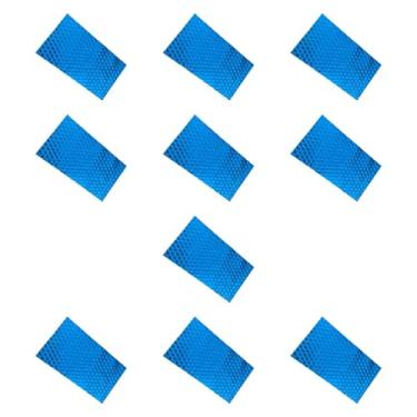 Imagem de JicSuXi Kit com 10 peças de isolamento acústico e térmico para carros, ideal para portas, eletrodomésticos e pisos automotivos, Azul