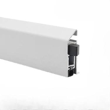 Imagem de Fundo de porta automático montado na superfície, batentes de rascunho de porta, limite automático. 91 cm, instalação sem ferramentas, funciona com portas de madeira, vidro ou metal (SilveryRight)