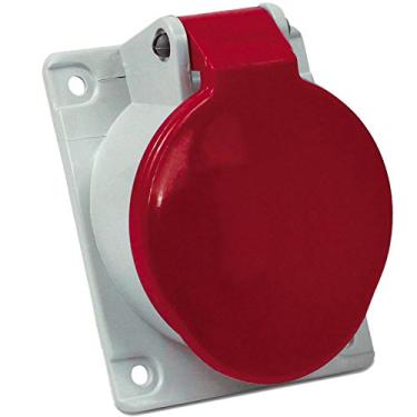 Imagem de Tomada Embutir Newkon Steck Vermelho 3p+t 32a