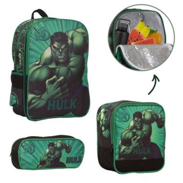 Imagem de Mochila Infantil Masculina Incrivel Hulk Passeio Costas - TOYS 2U