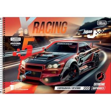 Imagem de Caderno de Desenho X-Racing TILIBRA - 80 Folhas (Japan)