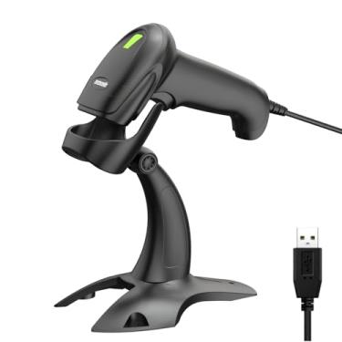 Imagem de Symcode Scanner de código de barras com suporte USB com fio inventário 2D 1D QR Code Scanner com leitura automática mãos-livres leitor de código de barras scanner para computador POS MAC
