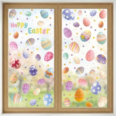 Imagem de WALPLUS Adesivos de parede adesivos de parede para janelas de páscoa primavera ovo de páscoa decoração de Páscoa para janelas de vidro decalques de parede de festa ornamentos decoração de escritório