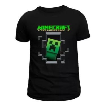 Imagem de Camisa Meninos Minecraft Jogo Infantil Juvenil 100% algodão - Dinka, 1