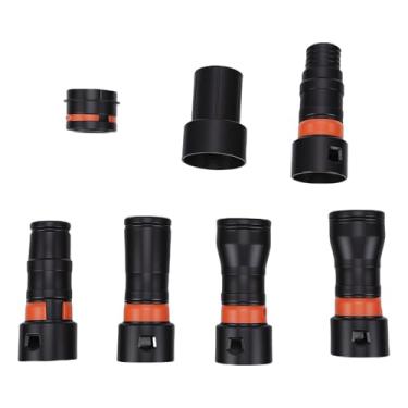 Imagem de Jiawu Kit Adaptador de Mangueira de Vácuo de 7 Unidades, Adaptador de Mangueira de Coleta de Poeira Universal, para Carpintaria e Aspiradores de pó de 1-1/4 Polegadas