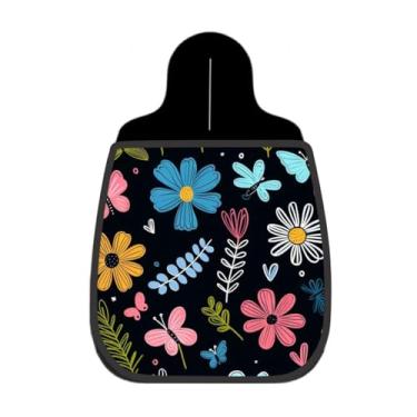 Imagem de Lixeira De Carro Organizador Lixinhocar Jardim Borboletas Fundo Preto