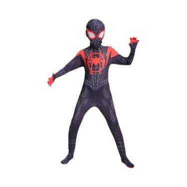 Imagem de Fantasia De Super-Herói Homem-Aranha Para Crianças Com Lançadores De T