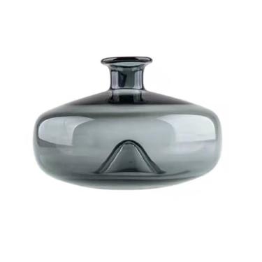 Imagem de Vaso para decoração de sala de estar, arranjo de flores, água, azul, redondo, plano, decoração de flores, vasos de flores