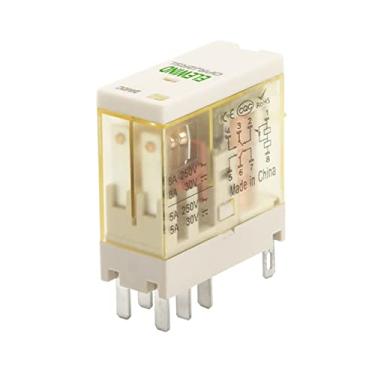 Imagem de ORJ1SL ORJ2SL 1 conjunto ou 2 conjuntos de relé intermediário pequeno relé de potência eletromagnética 12A com luz (Cor: Dc24v, Tamanho: ORJ2SL)