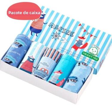 Imagem de Cuecas Mickey Mouse Para Meninos, 5 Peças, Algodão Respirável, Roupa Í