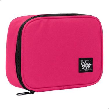 Imagem de Estojo Box Escolar Grande Porta Lapis Nylon 100 Pens 22x16x6cm Laterai