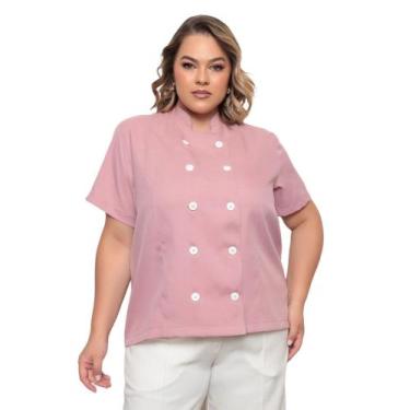 Imagem de Dolma Chef Feminina Plus Size Teodora Nude - GARDENIA JALECOS, G3