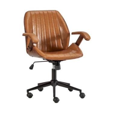 Imagem de Cadeira de Escritório Ergonômica Giratória Diretor Executiva Couro Sar