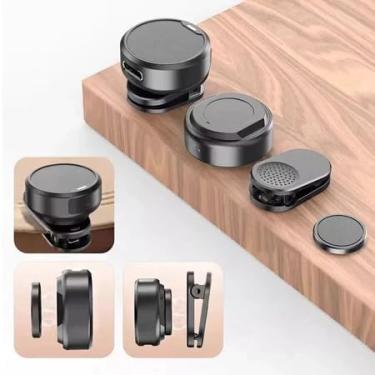 Imagem de Microfone de Lapela Duplo Sem Fio α’GOLD Premium – Áudio Profissional, Cancelamento de Ruído, 10h Bateria, Compatível com iPhone e Android USB-C, Ideal para Vídeos, Lives e Podcasts