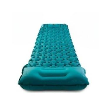 Imagem de ColchãO Colchão Inflável De Acampamento Ao Livre Dormir Para Acampamento Com Travesseiro Almofada(verde claro 190 * 58 * 5 Cm)