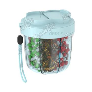 Imagem de Organizador De Pílulas Grande Com 7 Compartimentos, Container De Viage