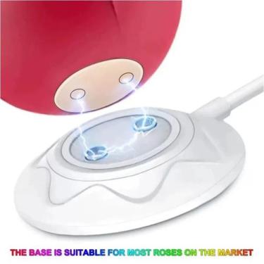 Imagem de Cabo Usb Magnético Para Vibradores Flor Rosa Com Base Rosa - F Shop