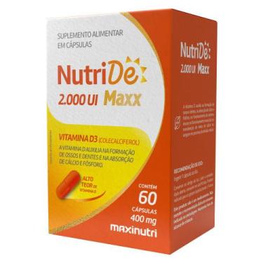 Imagem de NutriDe Vitamina D 2.000 UI 60 Capsulas Maxinutri