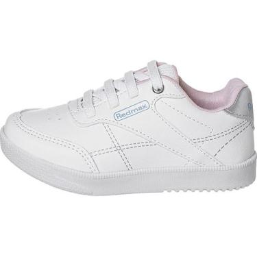 Imagem de Sapatenis Casual Infantil Menina Redmax, Branco, Prata, 27 BR