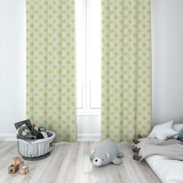 Imagem de Cortina Tecido Oxford Quarto Infantil Sol CI03 - 140x220cm - Fabrika d