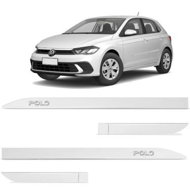 Imagem de Jogo de Friso Lateral Polo 2018 a 2023 Branco Cristal Alto Relevo