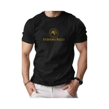 Imagem de Camiseta Masculina De Algodão Com Estampa De Cabeça De Águia, Gola Red