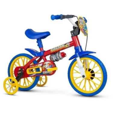 Imagem de Bicicleta Bicicletinha Infantil Fire Man Aro 12 - Nathor, 12", Vermelh