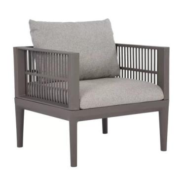 Imagem de Sofá Maui para Área Externa 1 Lugar - Cinza - fratini