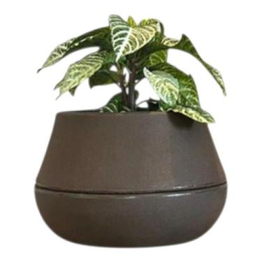 Imagem de Vaso de Planta Inteligente Autoirrigável Brota Decor Cuia P, Marrom