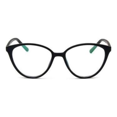Imagem de Armação Gatinho Cat Retrô Fashion Para Óculos De Grau - Vinkin, Preto,