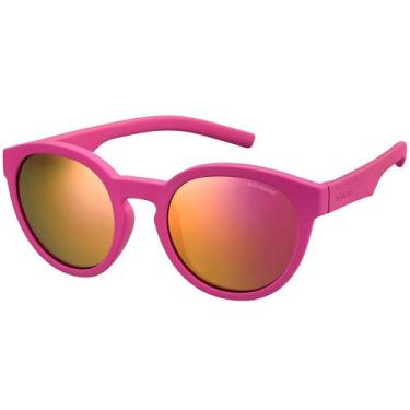 Imagem de Óculos de Sol Polaroid PLD 8019S - Rosa - Infantil - Polarizado